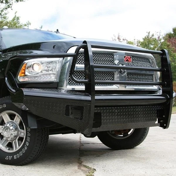 For Dodge Ram 4500 08-09 Bumper Black Steel Full Width Black Powder Coated Front Foto 2 de 4