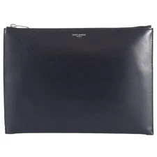 Auth Saint Laurent Clutch Bag Second Bag Pouch Black 397294 Reuse Used Pre-owned