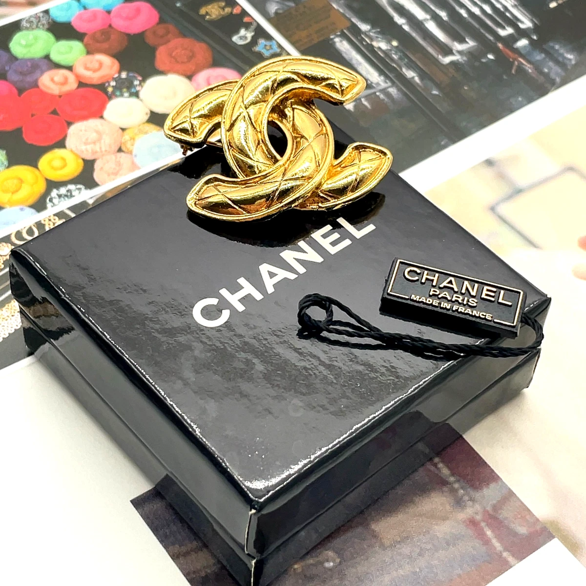 CHANEL Gold Fashion Brooches & Pins for sale - eBay