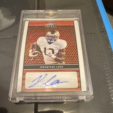 Leaf Metal Autographed Rookie Jeremiyah Love Orange Shimmer #LA-JL3 /10