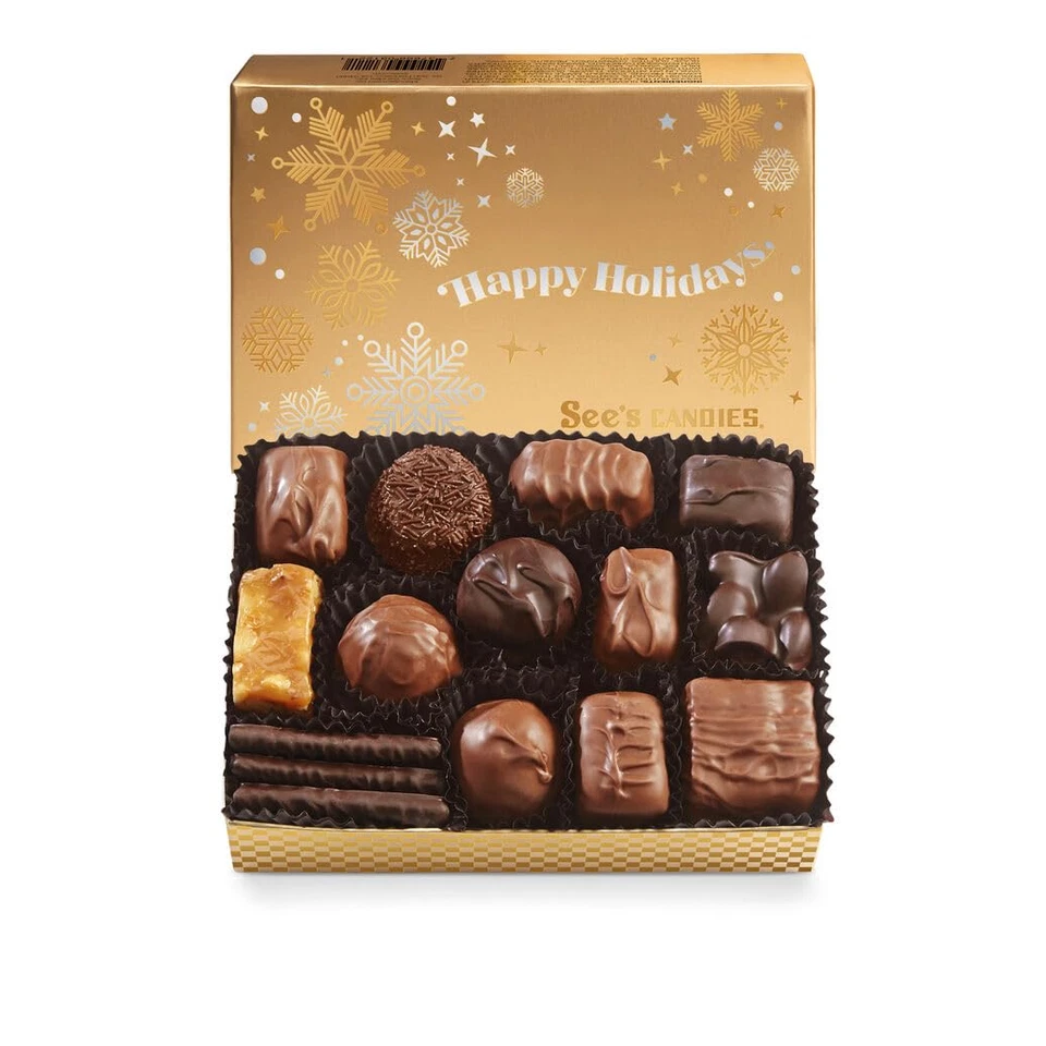 See’S Candies Happy Holidays Box – Christmas Gift, Assorted Chocolate Box, Festi - Image 3 of 4