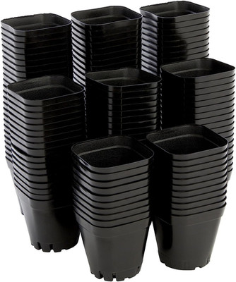 Square Nursery Pots - Seedling Planters with Drainage Holes - Versatile Pots for