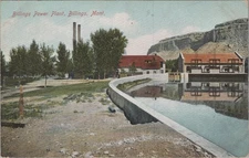 Billings Power Plant MT Montana c1910s Postcard