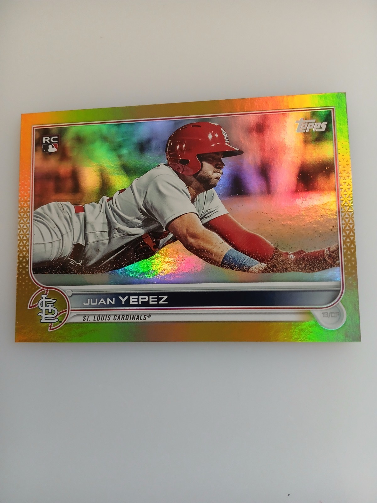 2022 Topps Series 2 - Juan Yepez #506 Gold Foil (RC)