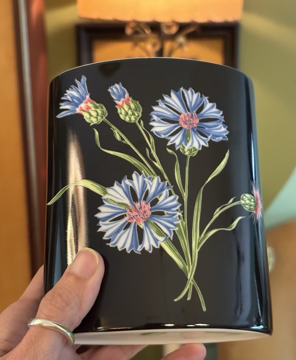 Tiffany & Co Wildflowers Vase 5.5” Floral With Cornflower Pattern