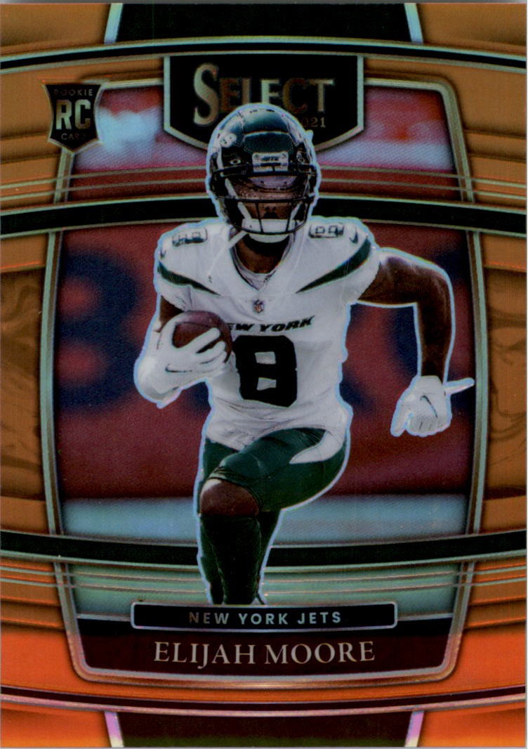 2021 Select Prizm Orange #56 Elijah Moore /49 - FB