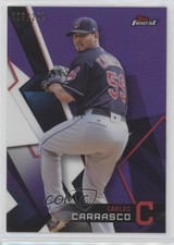 2018 Topps Finest Purple Refractor 3/250 Carlos Carrasco #26 08jk