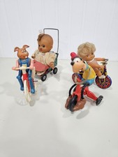 VTG 1960 Riding Tricycle Toy Lot Of 4