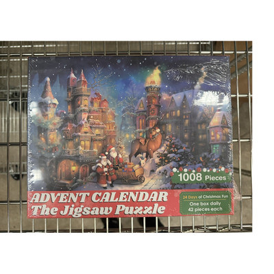 Buyersigod Drawer Advent Calendar 1008pc Santa Claus Christmas Jigsaw Puzzle