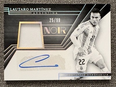 2024-25 Panini Noir FIFA LAUTARO MARTINEZ Patch Auto Silver /99 ARGENTINA