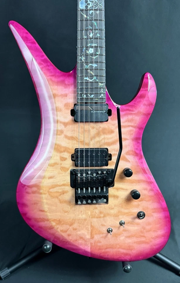 Guitarra Eléctrica Schecter Nikki Stringfield A-6 FR-S Acabado Maiden Mist Foto 2 de 4