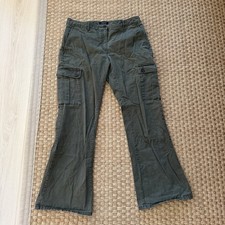 Banana Republic Authentic Chino Olive Green Cargo Pants Women  s Size 10