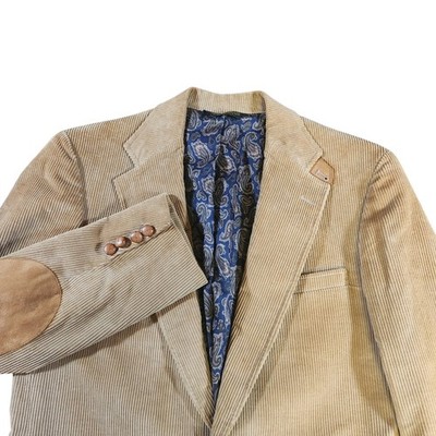 The Common Market Sport Coat 42R Corduroy Elbow Patches Blazer Jacket Vintage 