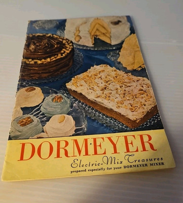Vintage 1949 ''Dormeyer Electric Mix Treasures'' Mixer Recipe Cookbook Paperback 