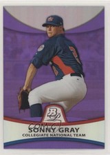 2010 Bowman Platinum Prospects Retail Purple Refractor Sonny Gray #PP37 0o6v