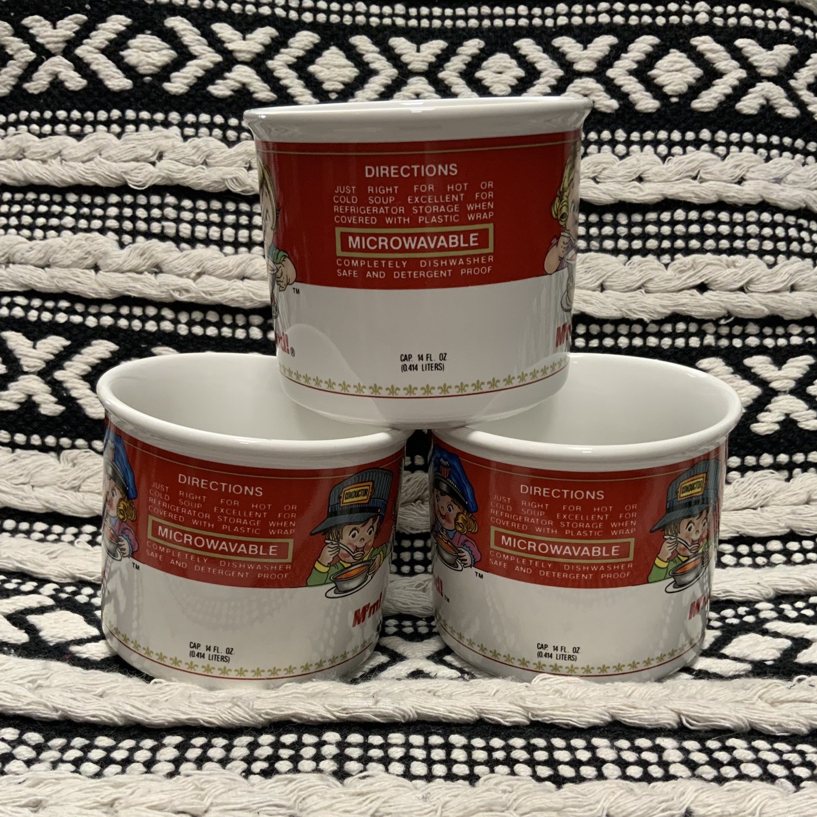 Vintage Campbell’s Soup Mugs 1993 Mm Mm Good! Campbell Soup Co Westwood Set Of 3