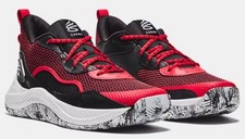 Under Armour Curry 3Z 24 Men's Basketball Shoes Red 10.5-11-11.5 New