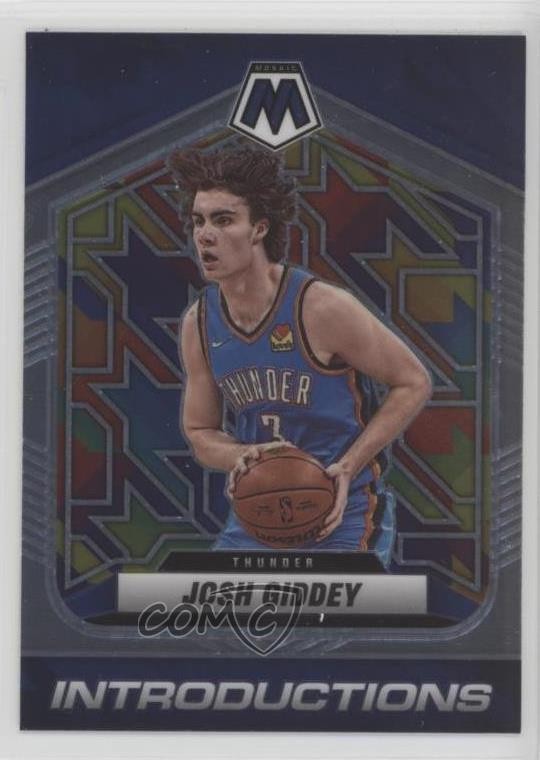 2021-22 Panini Mosaic Introductions Josh Giddey #7 1c3k