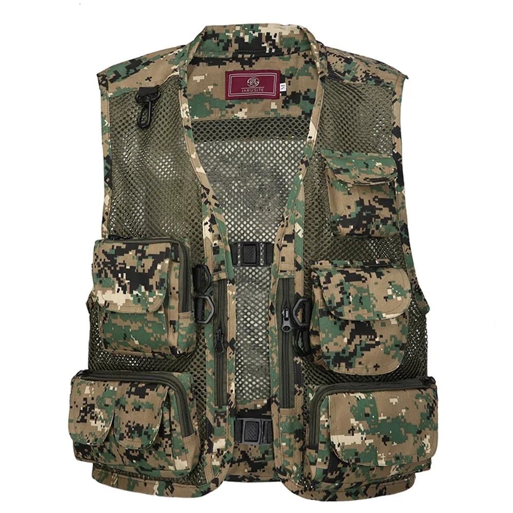 Fishing Photography Vest Mesh Multi Pocket Quick Dry Outdoor Waistcoat