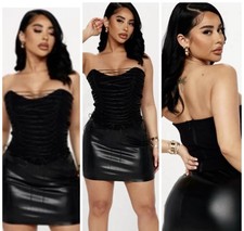 Sexy Woman’s Fashion Nova Corset In Black Size 1x