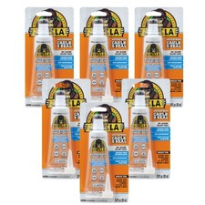 Gorilla Waterproof Caulk Seal 6 Pack 100 Silicone Sealant Indoor Outdoor Use