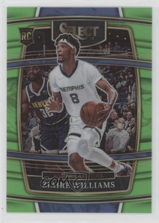 2021 Select Concourse Neon Green Prizm 36/75 Ziaire Williams #86 Rookie RC 1d0h