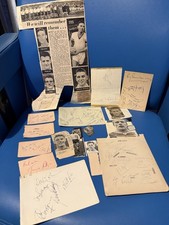 30 + Mixed Hand Signed Autograph Lots 1930's+ No Modern 32+ Autos See Images