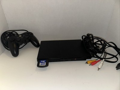 Sony Ps2 Slim SCPH-90001 Playstation 2 Console Black Works