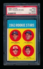 1963 Topps Rookie Stars Pete Rose RC #537 PSA 8 NM-MT (OC)