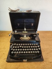 DDR Reiseschreibmaschine Schreibmaschine Erika Mod 8 Seidel Naumann Koffer 1950