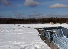 Ice Fishing Bucket & Sled Rod Holder / Shelter Rod Holder