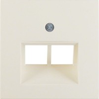 Berker 14098982 ZentralstüCk Uae Steckdose 2-Fach S.1/B.3/B.7 Cremeweiß GläNzend