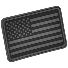 HAZARD 4 USA FLAG LEFT ARM MORALE PATCH MILITARY AMERICAN STRIPES BLACK