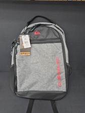 Quicksilver Booker Backpack, Grey, Black, Red New