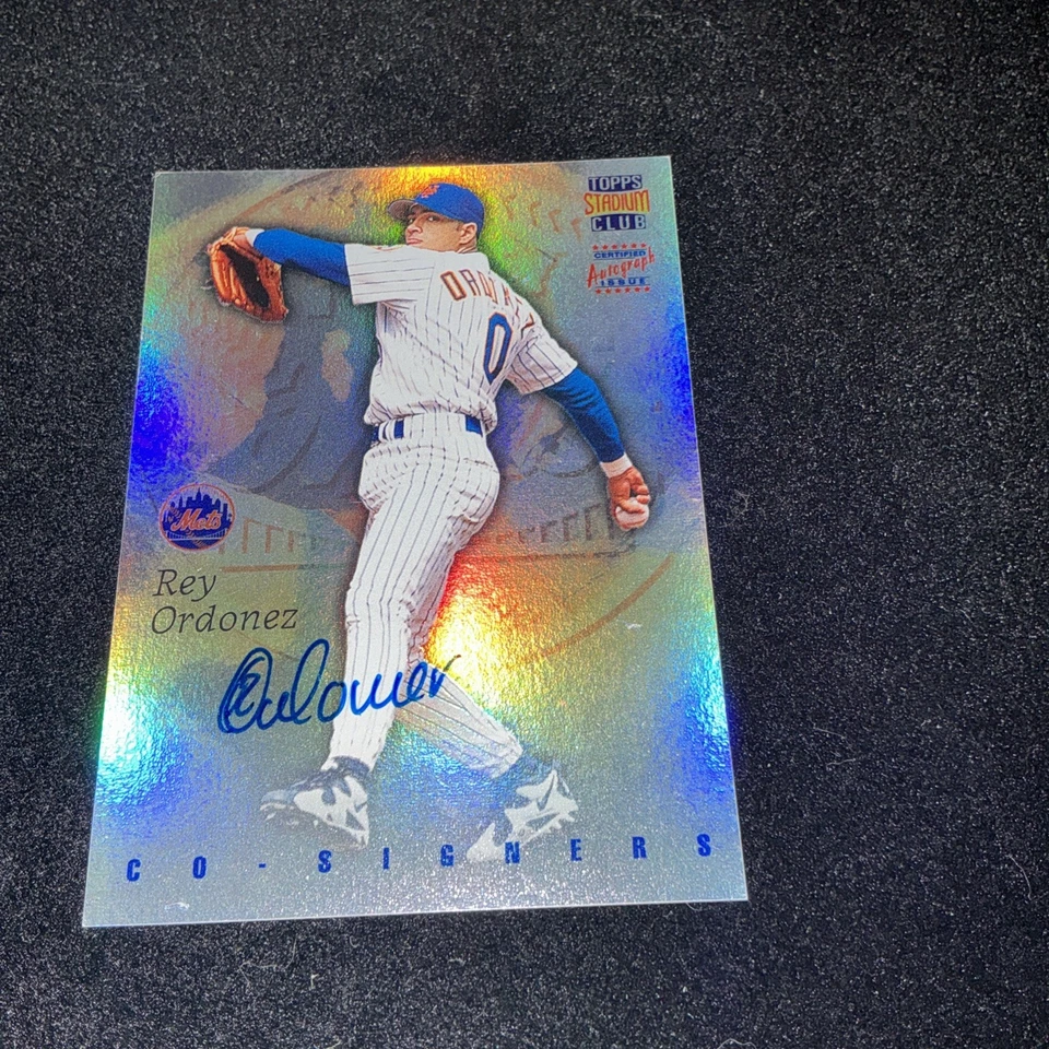 NOMAR GARCIAPARRA ORDONEZ 1997 TOPPS STADIUM CLUB #CO8A CO SIGNATÁRIOS NO CARTÃO AUTO - Imagem 2 de 2