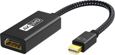 4K Active Mini DisplayPort to HDMI Adapter, 4K60Hz, Thunderbolt 1 2 to HDMI ...