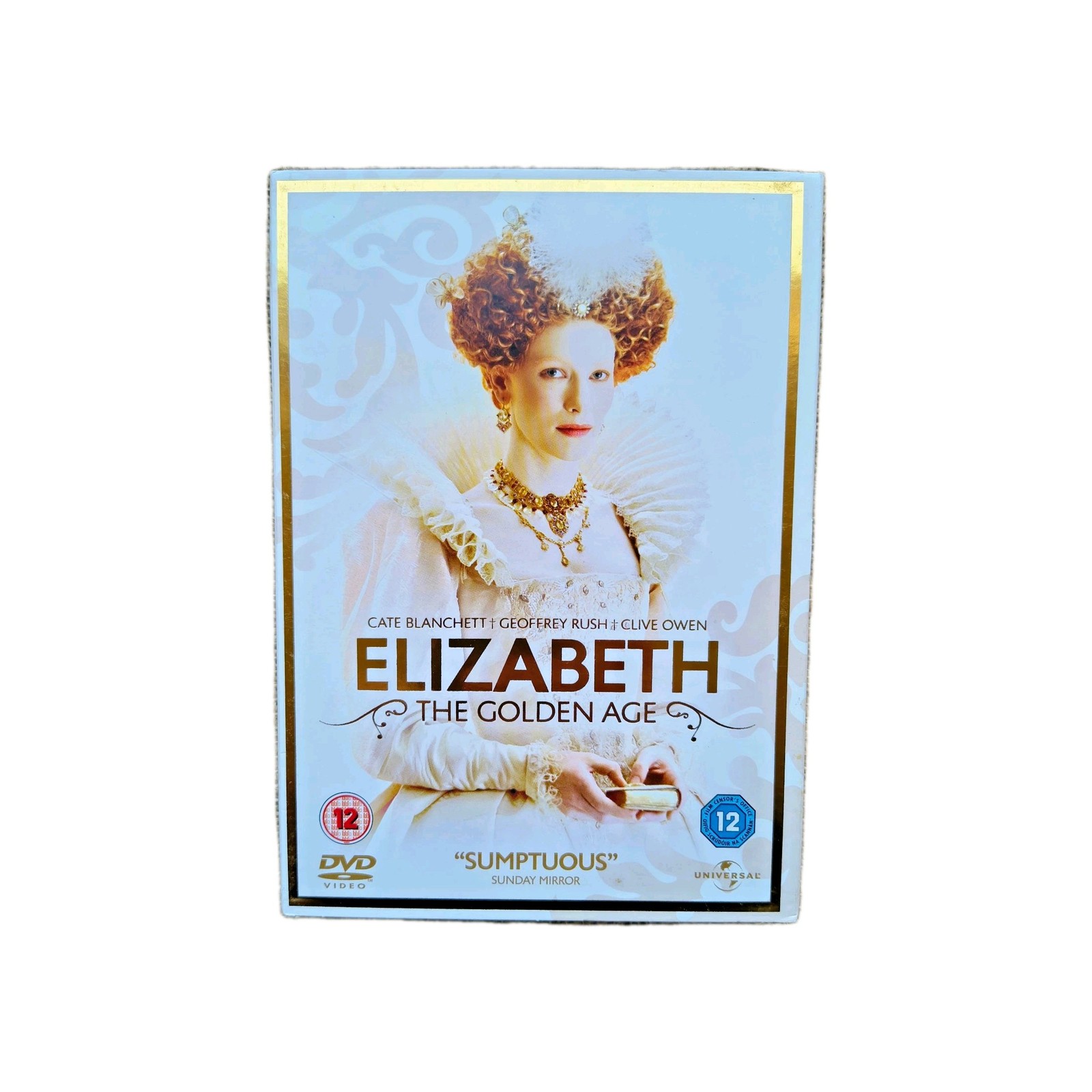 Elizabeth The Golden Age DVD 2008 Pal Region 2 With Outer Cover Cate Blanchett