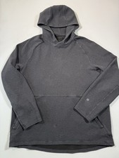 Lululemon Hoodie Mens XL Gray At Ease Performance Textured Double Knit LM3BF7S