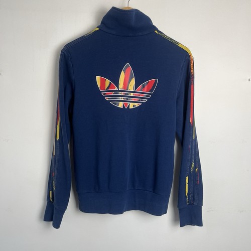 Adidas Originals Firebird Track Top Women’s Size UK 18 Navy Full Zip Hoodie - Picture 7 of 8