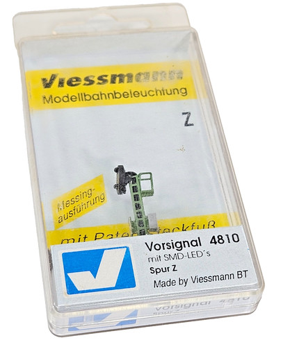 Viessmann 4810 calibre Z señal previa distante mástil de latón modelo SMD-LED blister embalado | Zustand: Used