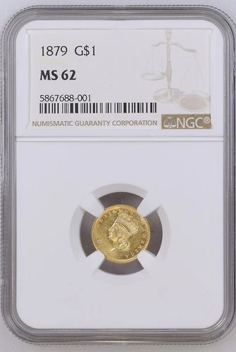 1879-P Gold Dollar — photo from the most recent tracked eBay sale