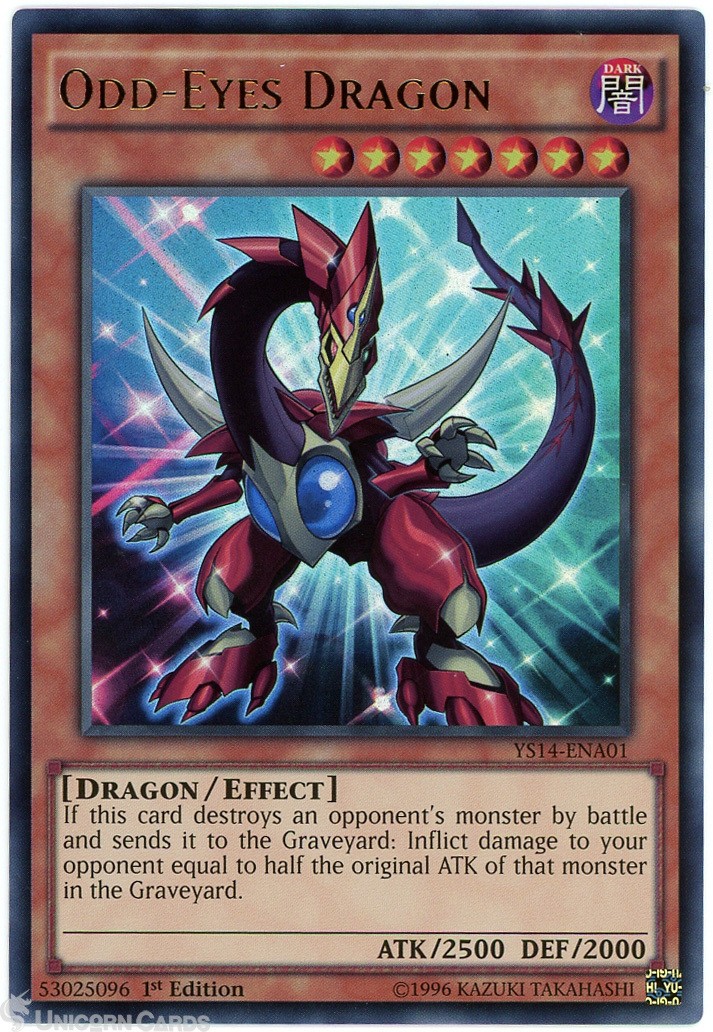 YS14-ENA01 Odd-Eyes Dragon Ultra Rare 1st Edition Mint YuGiOh Card