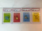 Set 4 Pokemon Old Maid PSA 10 Bulbasaur Charmander Squirtle Sequential Pikachu