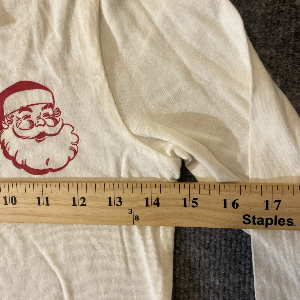 Camisa J Crew Crewcuts Niños Manga Larga 6-7 Años Antiguo Tema SANTA Navidad Foto 3 de 4