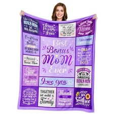 Best from Daughter, Gifts for Stepmom, Bonus Mom 50"x60" Bonus Mom Gifts