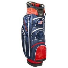 NEW Club Champ Golf Comfort Lite Series Cart Bag 15-Way Top - Red / White / Blue