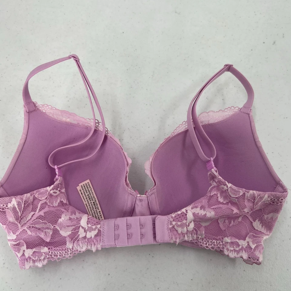 VS Lot of 2 Push Up Bras 30DD Very Sexy Body By Victoria Leopard Pink Lace - Image 3 of 4
