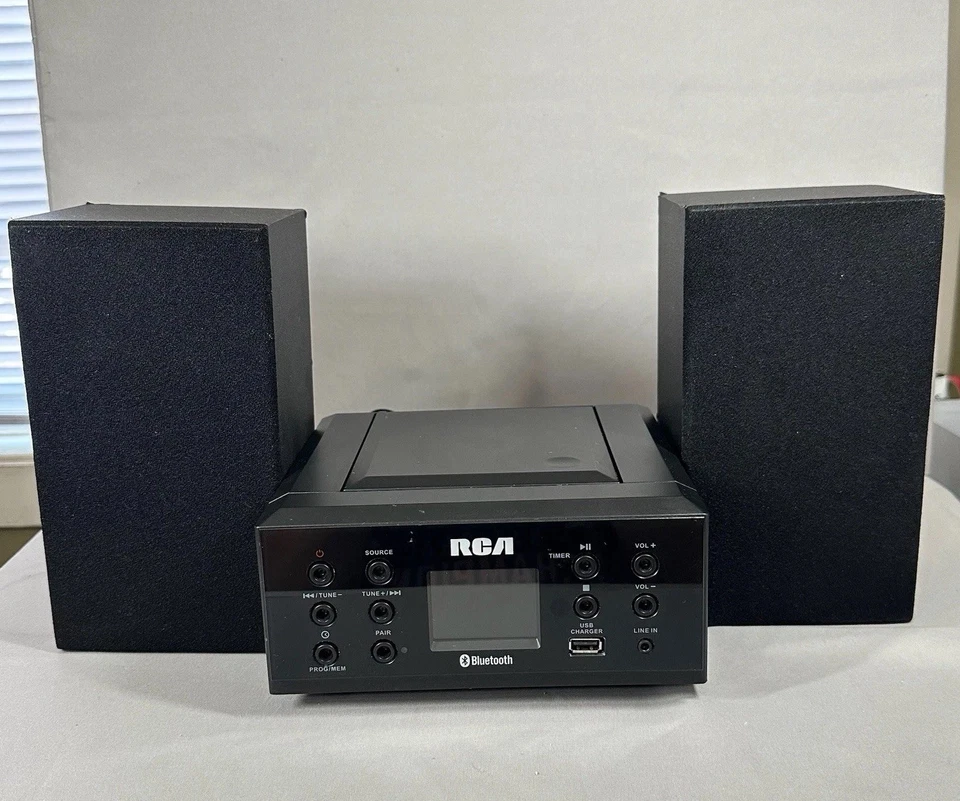 RCA Music System CD Radio Speakers RS2929B AC Bluetooth Connect USB - Image 2 of 4