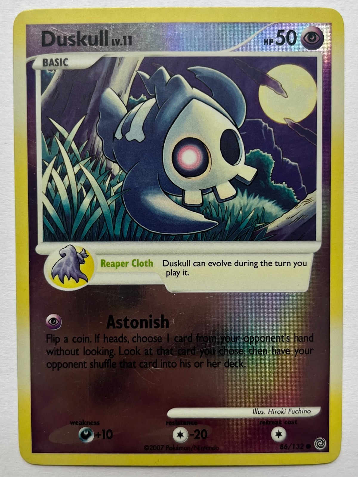 Pokemon Card - Duskull Secret Wonders 86/132 Common Reverse Holo NM