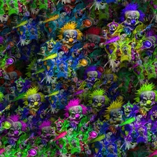 Killer Klowns 23 - 18"x46" Hydrographic Film Hydro Dipping